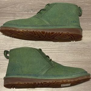 Ugg Neumel Natural Lace-Up Chukka Boots Leaf Green